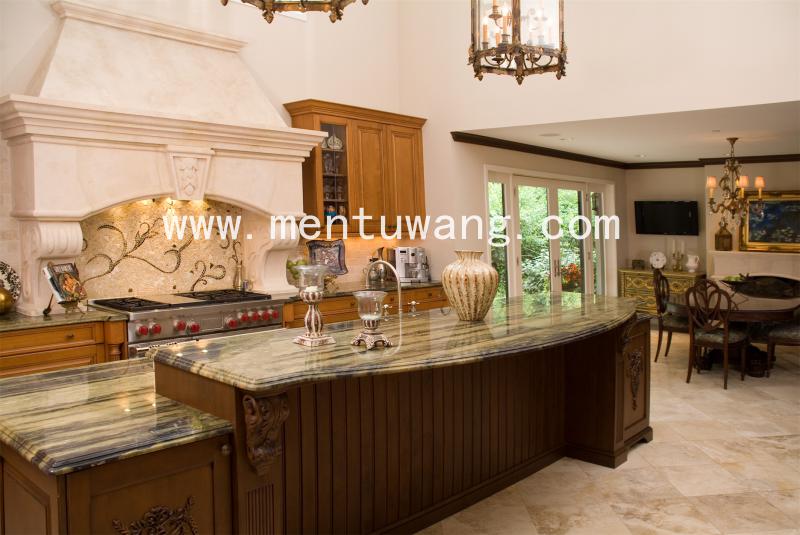  全屋定制  厨房-448 实木 全屋定制 实木整装 别墅装修 欧式 厨房橱柜