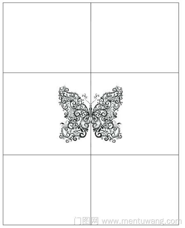  移门图 雕刻路径 橱柜门板  蝴蝶 精雕UV打印 蝴蝶，黑色，黑白，线条