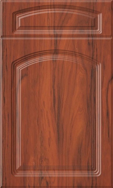 MTW-CG-017 橱柜门 橱柜门 顶柜门 吸塑橱柜门 红木纹 弧形