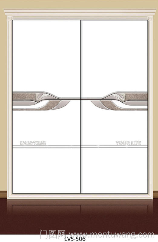  移门图 雕刻路径 橱柜门板  LV5-506 新款,精雕UV打印 底纹，皮革，英文，YOUR LIFE，直线，曲线