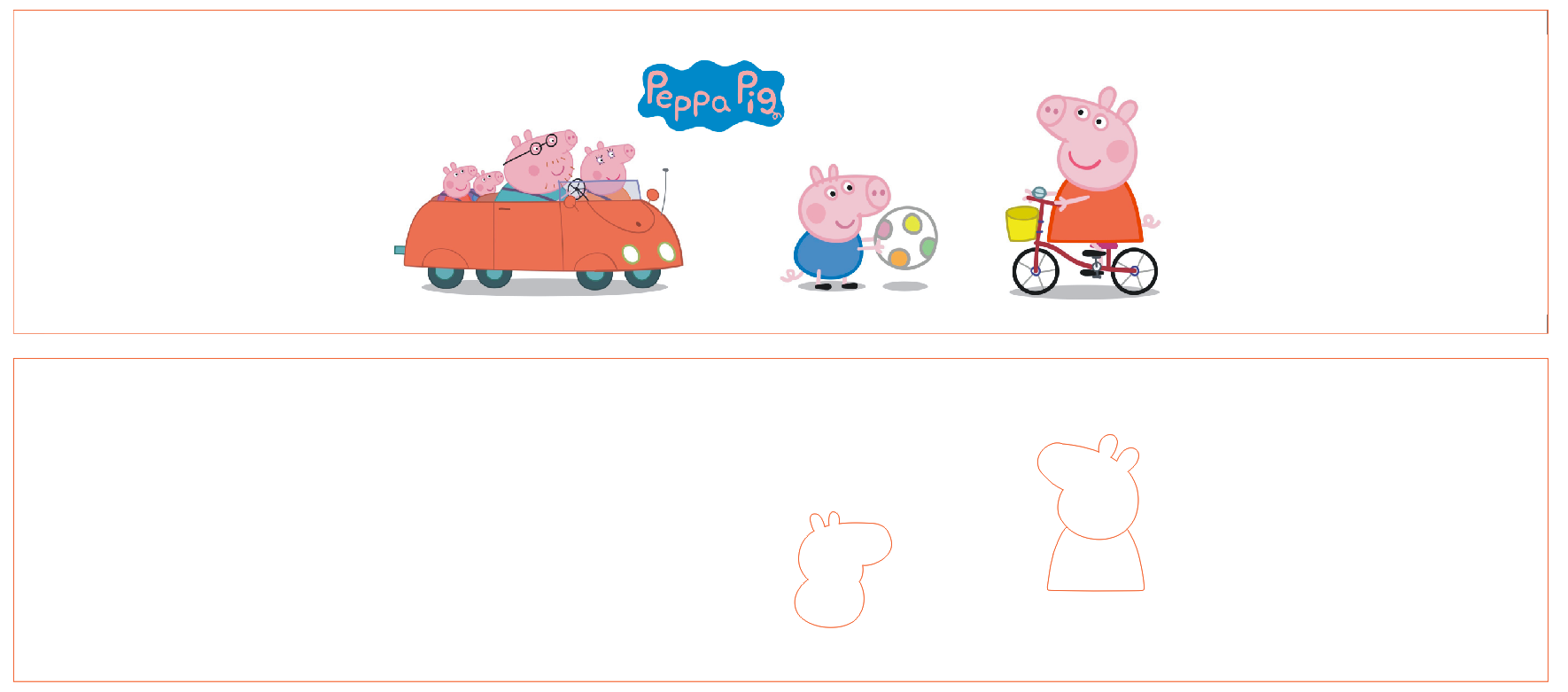 关键词:小猪佩奇腰线 peppapig 打印 雕刻都可以