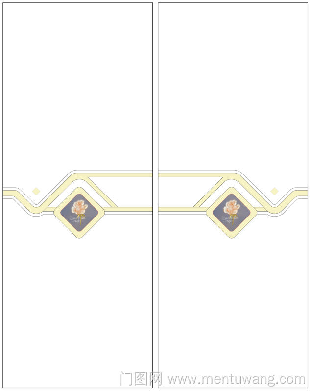  移门图 雕刻路径 橱柜门板  菱形 彩雕板 冰雕玫瑰滴水玫瑰配件打印菱形 CF-8160-96 