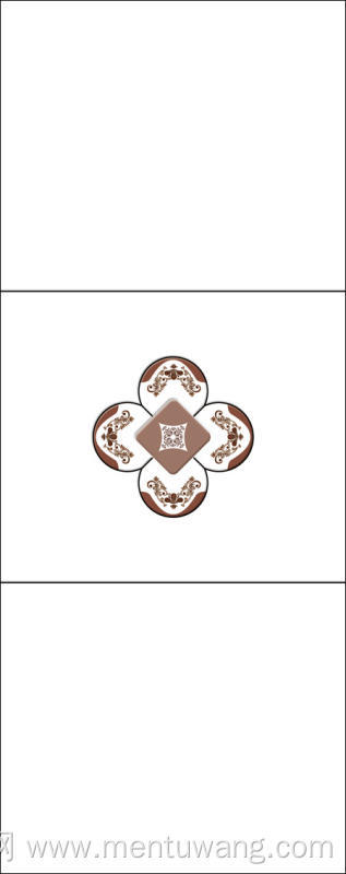  移门图 雕刻路径 橱柜门板  菱形  四瓣花 CD4-9366免雕高光