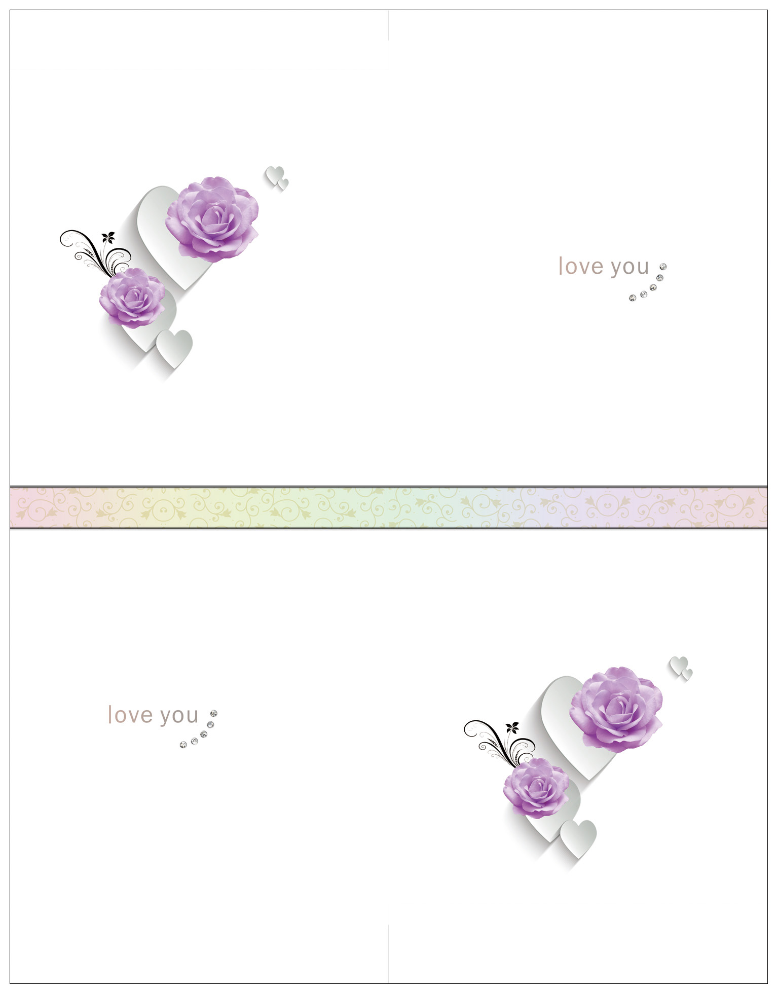 玫瑰  紫色玫瑰花 loveyou B-MYJ-2069  免雕高光