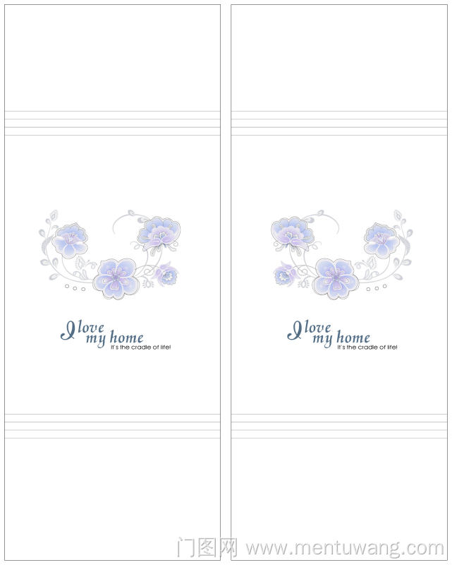  移门图 雕刻路径 橱柜门板  花 彩雕板  紫色花朵 780-253 iloveMYHOME