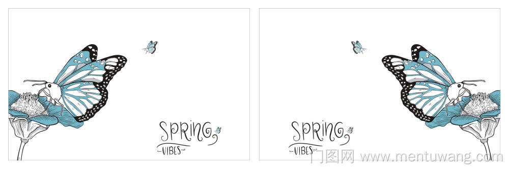  移门图 雕刻路径 橱柜门板  蝴蝶  LX11-057 蝴蝶腰线 spring