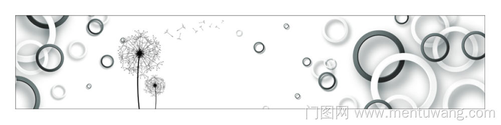  移门图 雕刻路径 橱柜门板  腰线  蒲公英腰线 黑白圆圈腰线 3d圆圈