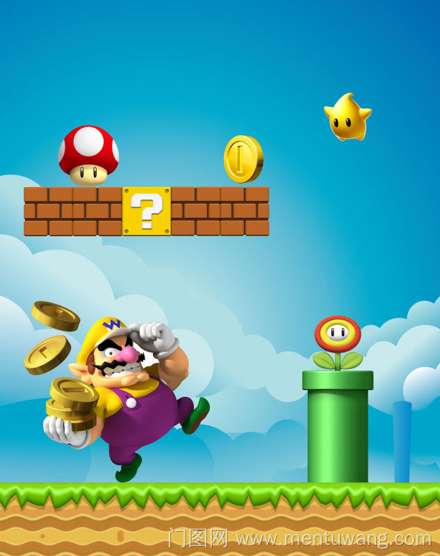  移门图 雕刻路径 橱柜门板  TT-426 金币蘑菇 太阳花 卡通人物 新款,高光系列 TT-426 金币 蘑菇 房子 卡通 人物 云 太阳花 菊花 问号 竹子 圆柱 超级玛丽