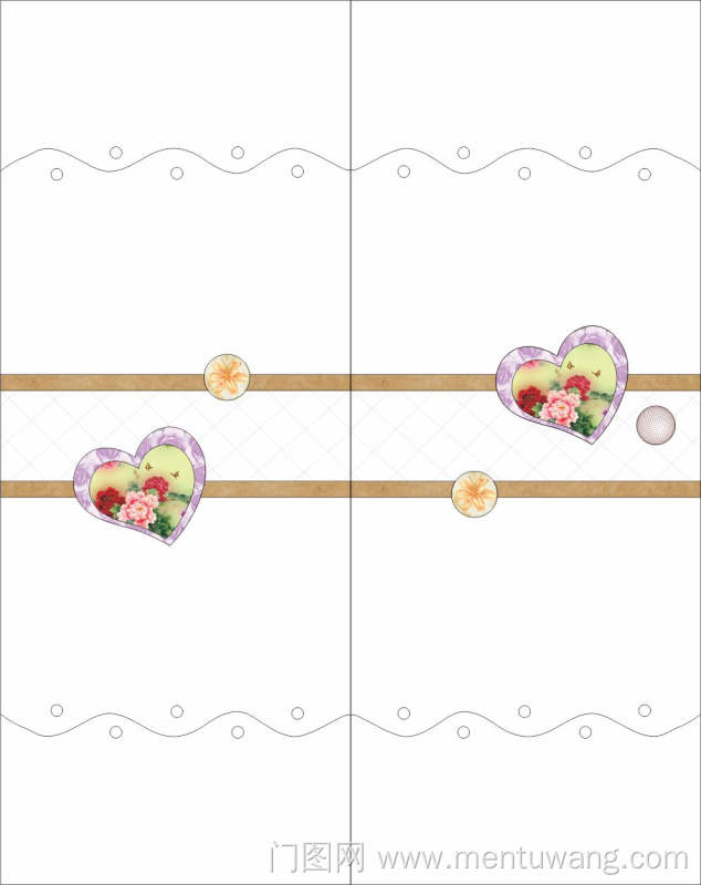  移门图 雕刻路径 橱柜门板  牡丹  心形，牡丹花，圆，波浪，曲线
