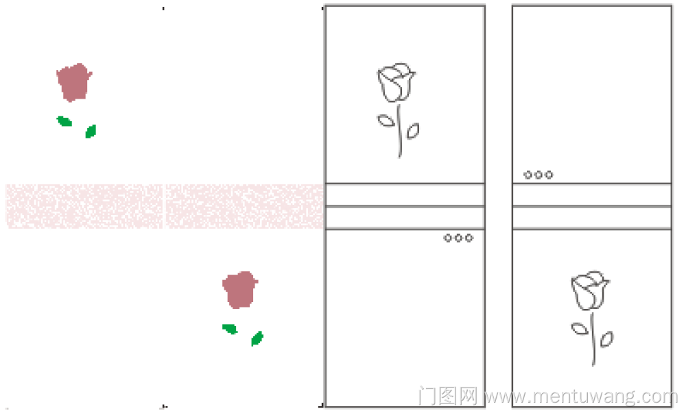  移门图 雕刻路径 橱柜门板  玫瑰 彩雕板,新款,UV打印 玫瑰，玫瑰花，HP