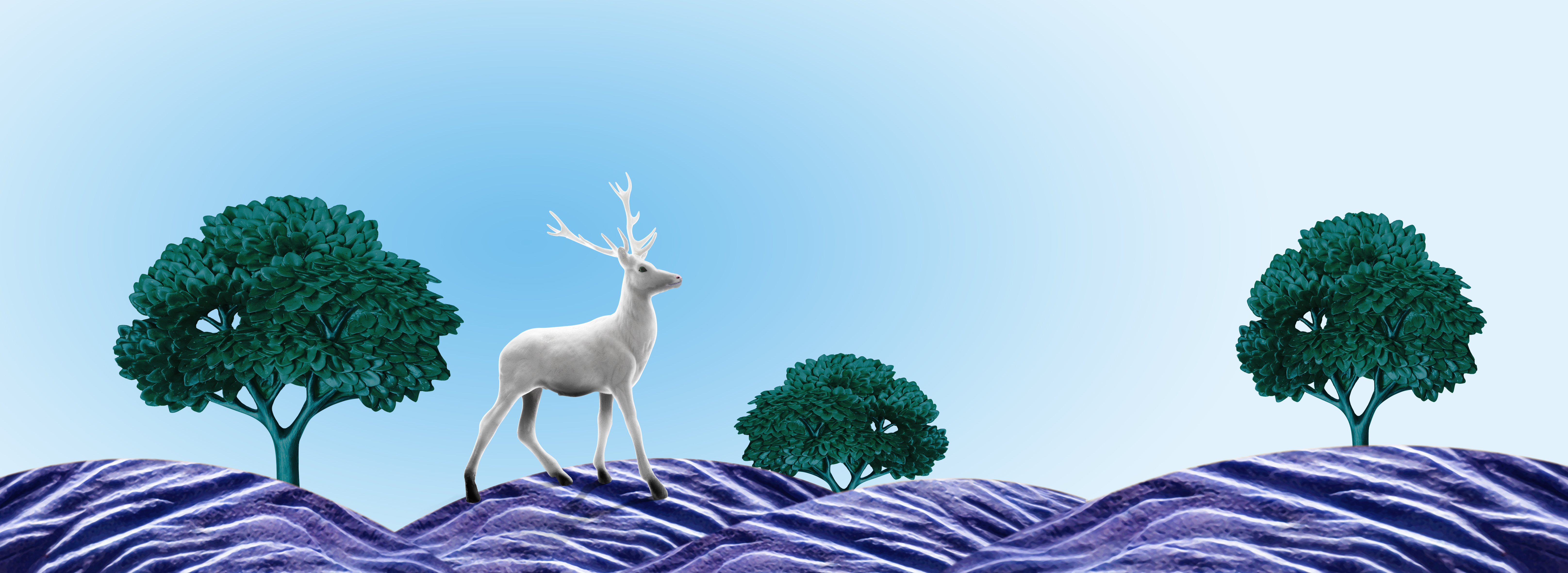 北欧麋鹿腰线 耐刮板,肤感打印,艺术玻璃,UV打印,高光系列 北欧麋鹿腰线 腰线 腰花 麋鹿 树 浮雕 立体 鹿 山