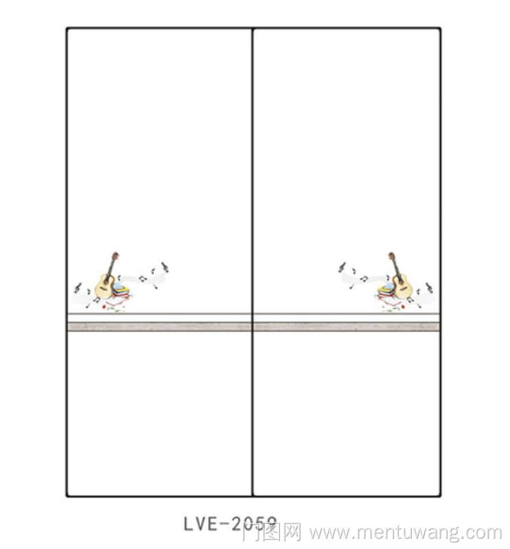  移门图 雕刻路径 橱柜门板  LVE-2059 彩雕板,新款,精雕UV打印,雕刻移门,UV打印,高光系列 小提琴，音符，音乐，书籍，玫瑰花