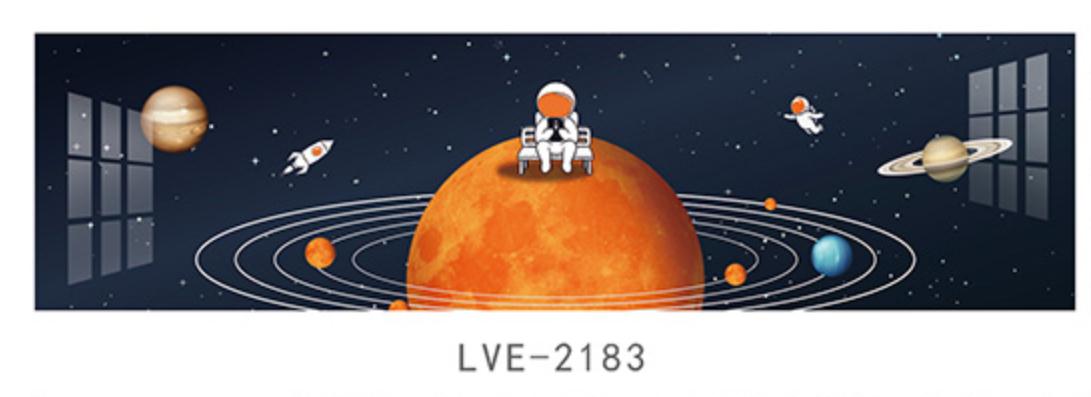 LVE-2183 新款,UV打印,高光系列 太空，卡通，腰线，太空人