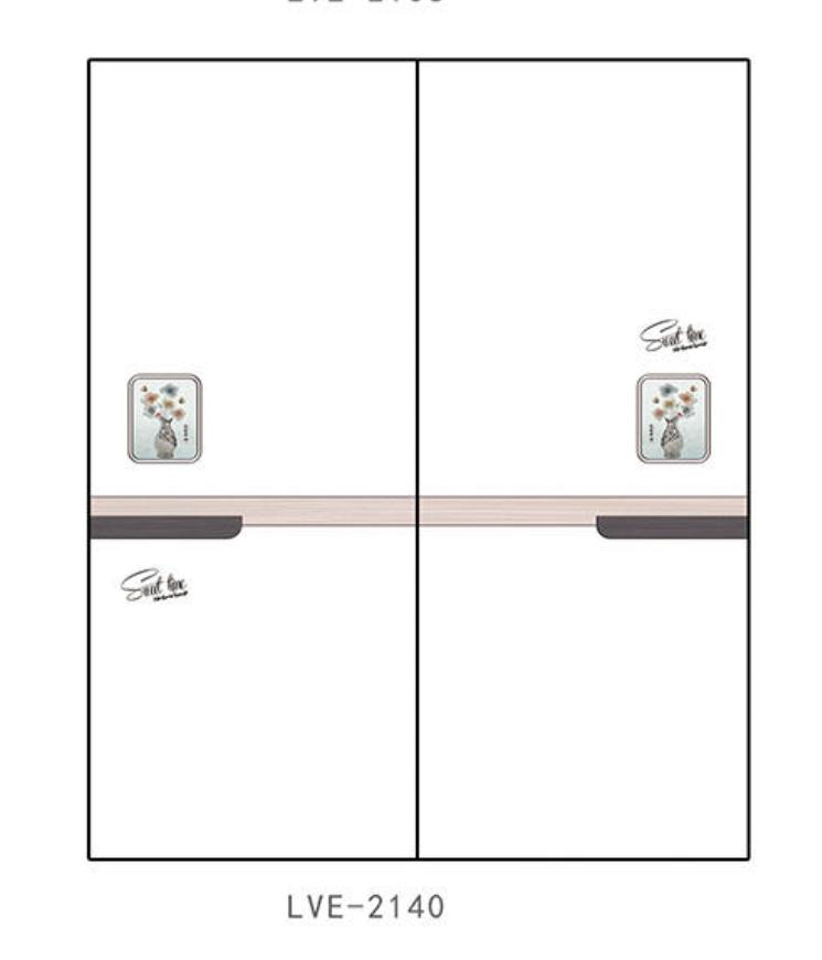 LVE-2140 彩雕板,新款,精雕UV打印,雕刻移门,UV打印,高光系列 花瓶，花，英文
