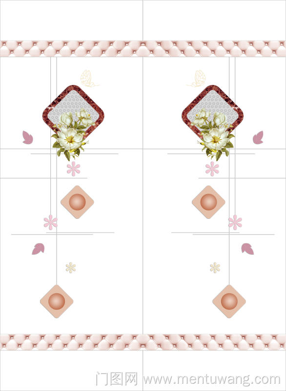  移门图 雕刻路径 橱柜门板  花 高光系列 正方形 花 手绘花 高光 圆 软包 