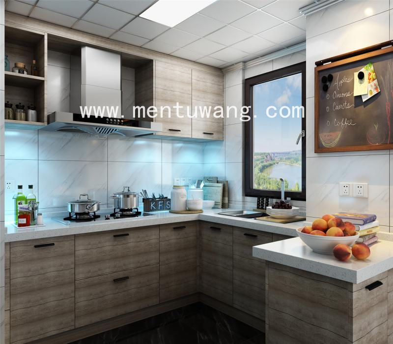3D01054-现代橱柜 (3),定制橱柜效果图，全屋定制效果图，定制家居效果图，橱柜效果图，嘀嘀打效果图_门图网