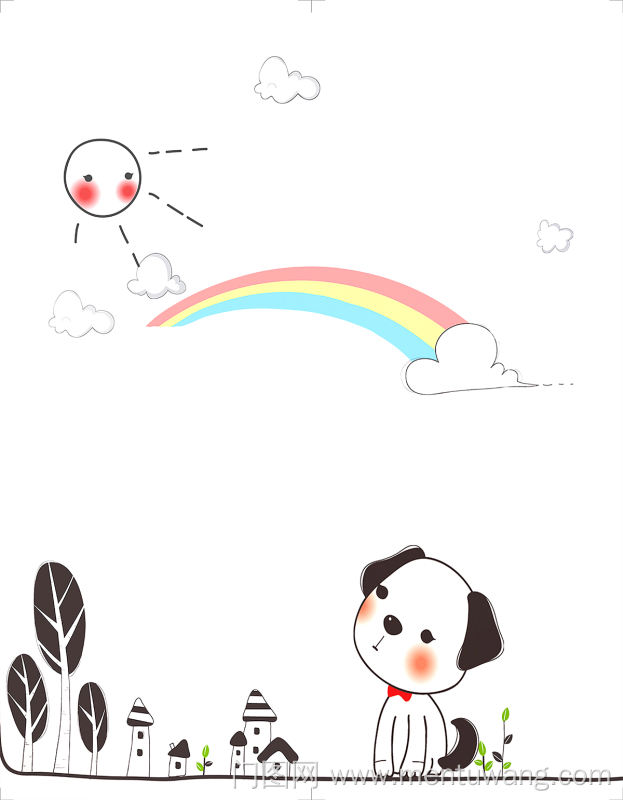  移门图 雕刻路径 橱柜门板  卡通小狗 卡通彩虹，卡通移门图 新款,雕刻移门,平开衣柜门,整体衣柜,高光系列 卡通小狗 卡通彩虹，卡通太阳，卡通房子，卡通树，卡通白云