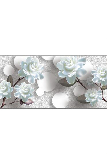 玉兰 花朵 白玫瑰 圆圈 立体 彩雕板 玉兰 花朵 白玫瑰 圆圈 立体