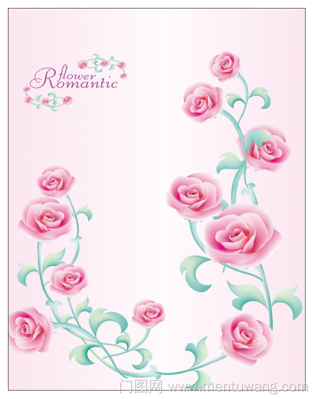  移门图 雕刻路径 橱柜门板  玫瑰  粉色   玫瑰花   flower