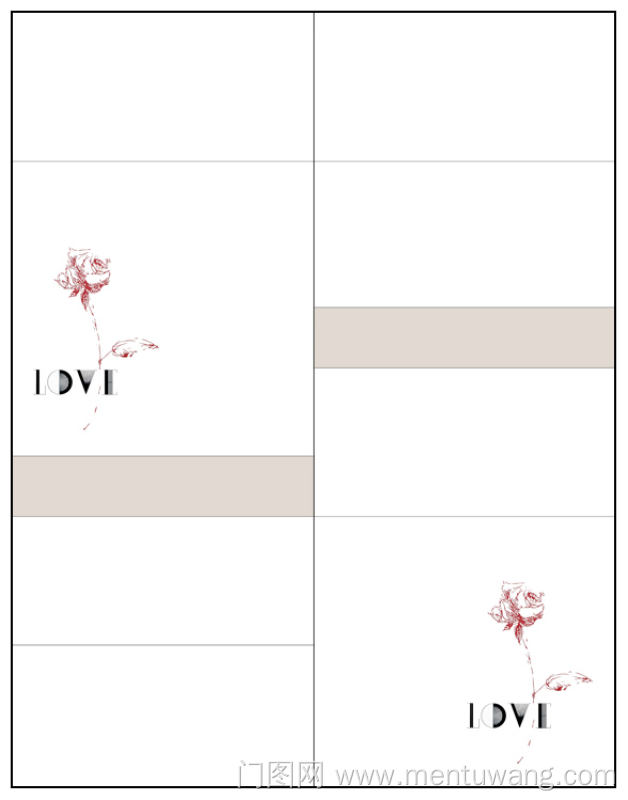  移门图 雕刻路径 橱柜门板  玫瑰   玫瑰 字母love jh-  -YD-034