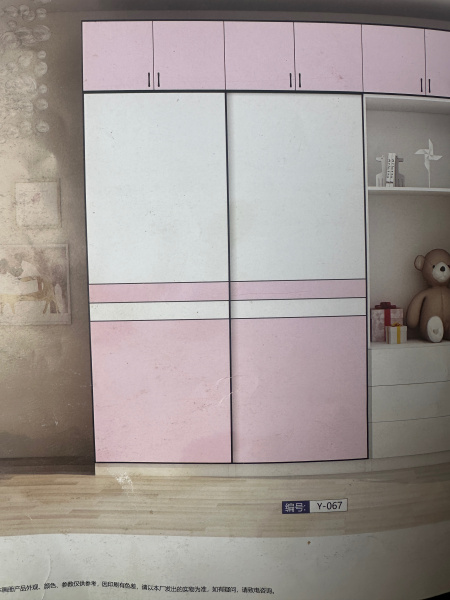 要求高光高清衣柜门要一模一样分ab