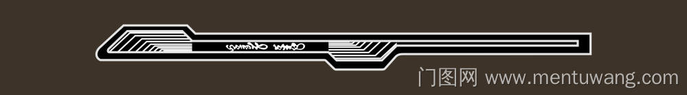  移门图 雕刻路径 橱柜门板  腰线  简约，英文，线条，腰线，腰花