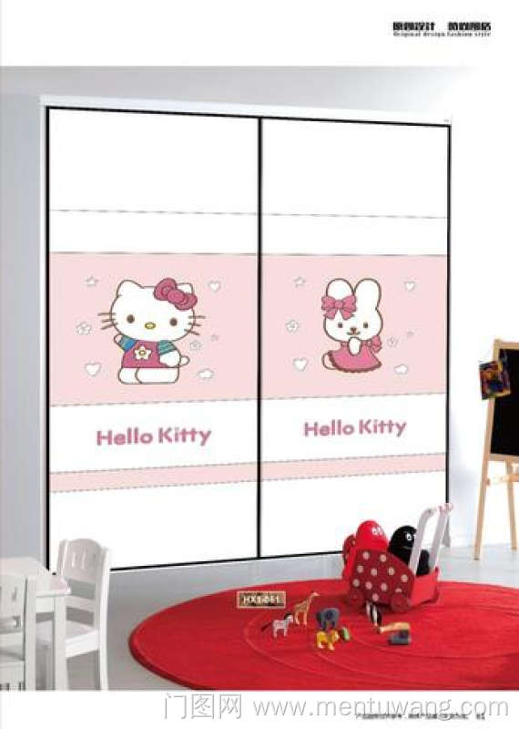 HX1-061 彩雕板,新款,精雕UV打印,UV打印 Hello Kitty， 猫咪，卡通  爱心， KT猫 ，花 ，星星， 蝴蝶结 粉色