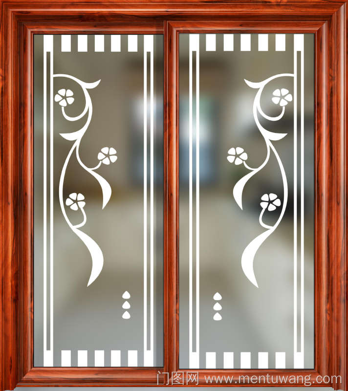 关键词:玉砂玻璃 暗花  五瓣花 长方形 藤蔓